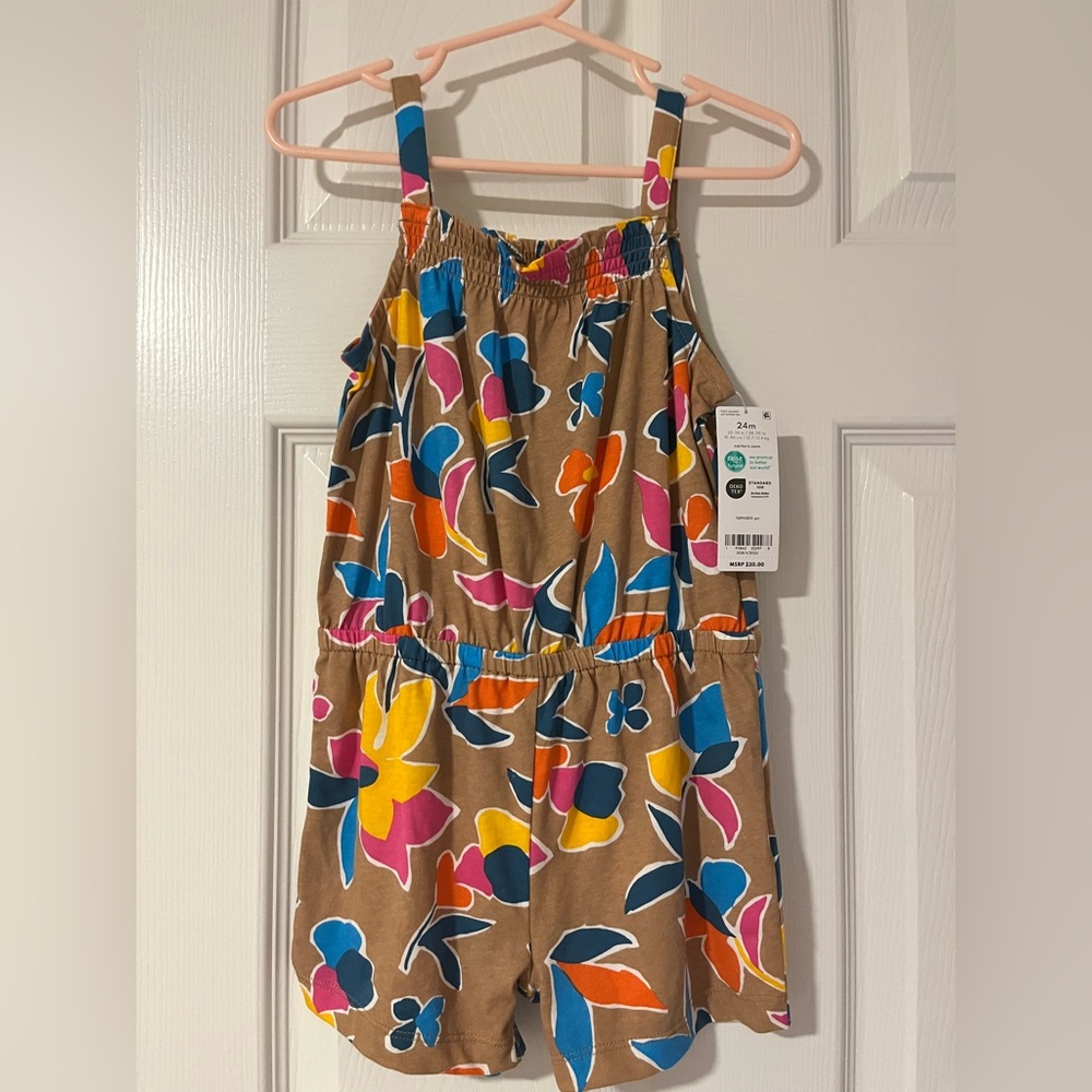 NWT Carter's Vibrant Floral Kids Romper